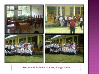 Bantuan di SMPN3 V11 Koto, Sungai Sarik 