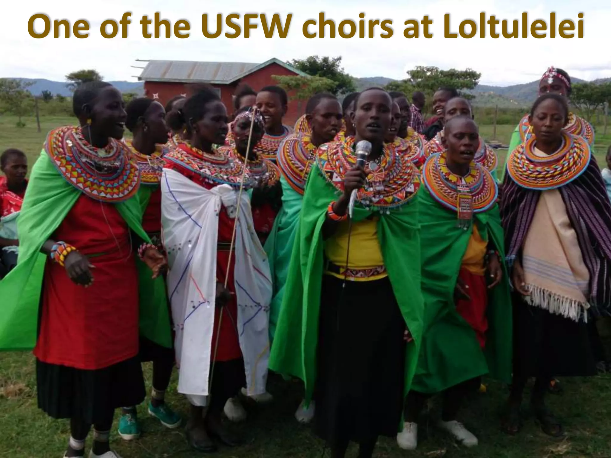One of the USFW choirs at Loltulelei
 