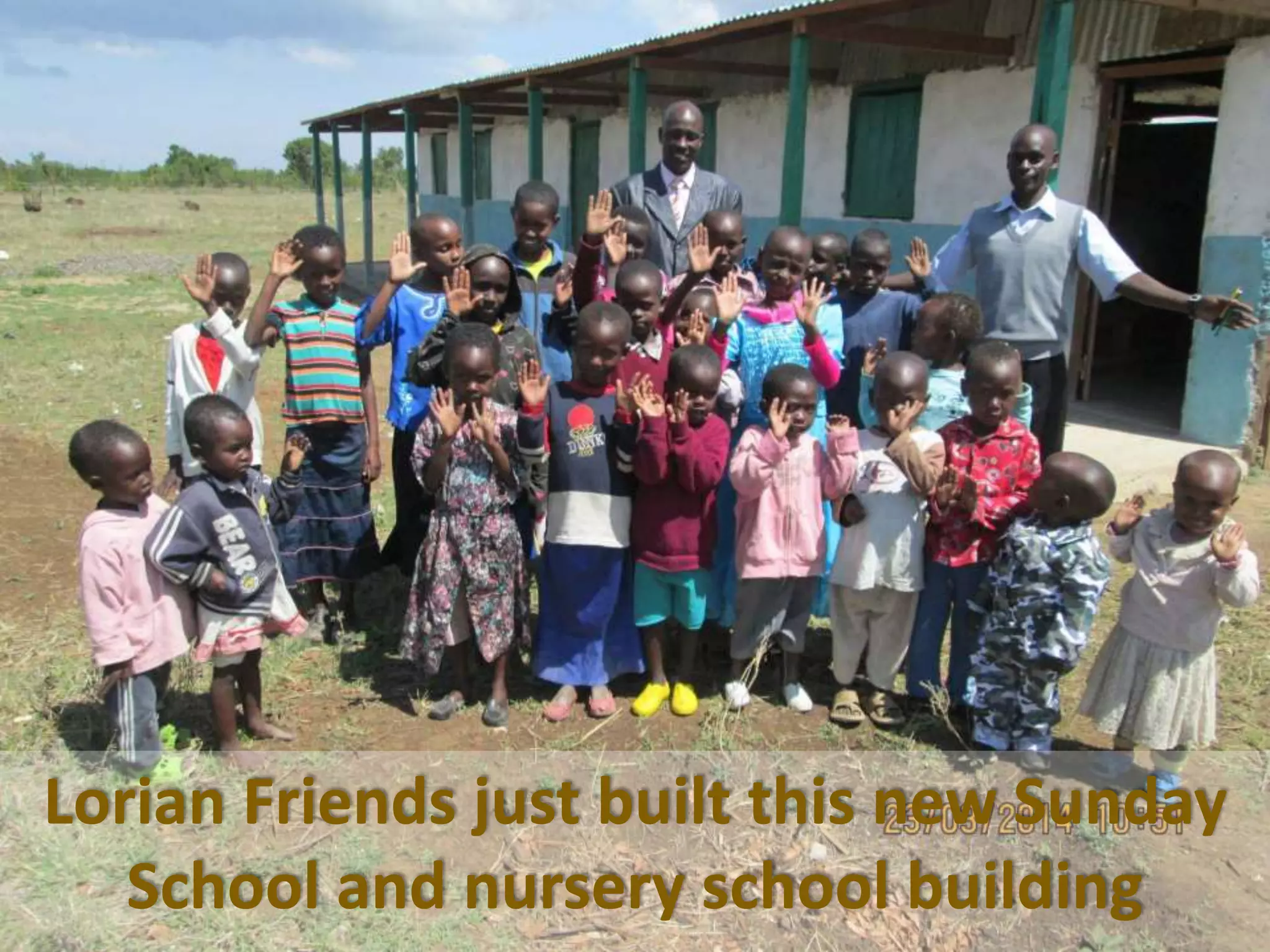 Lorian Friends just built this new Sunday
School and nursery school building
 