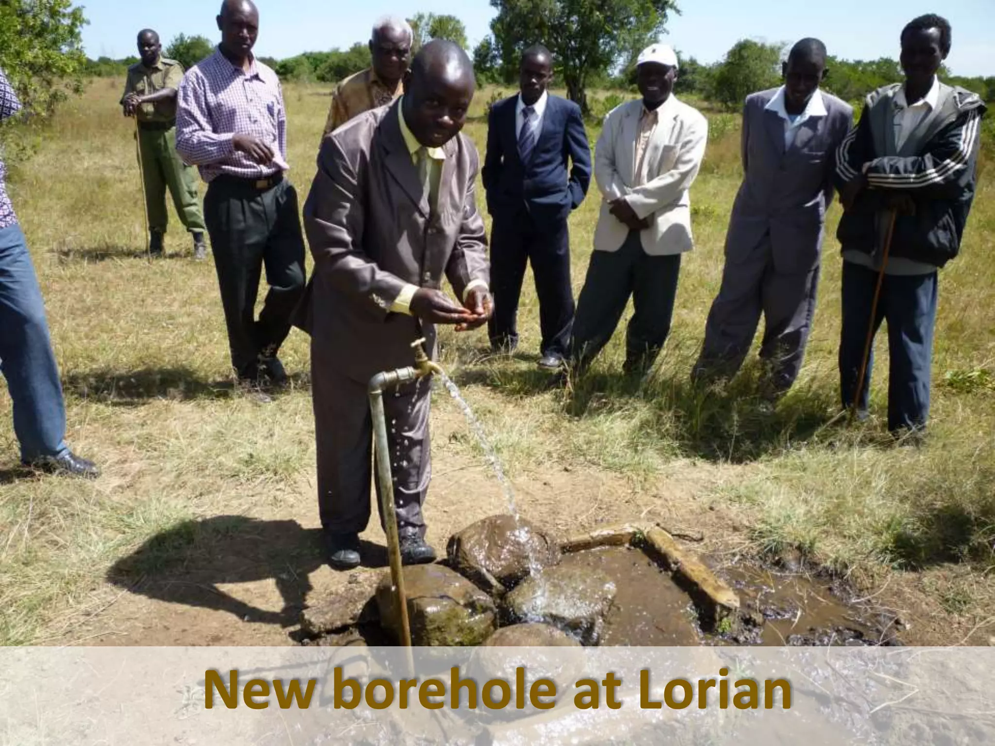 New borehole at Lorian
 