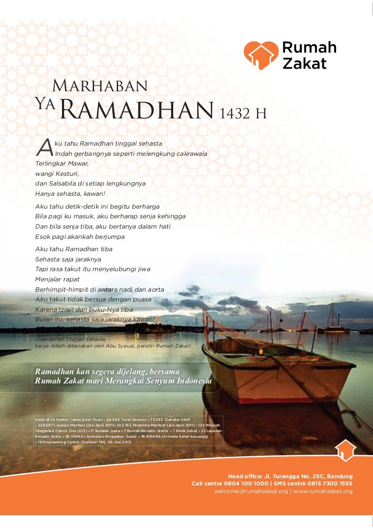 Sambut Ramadhan 1432 Bersama Rumah Zakat