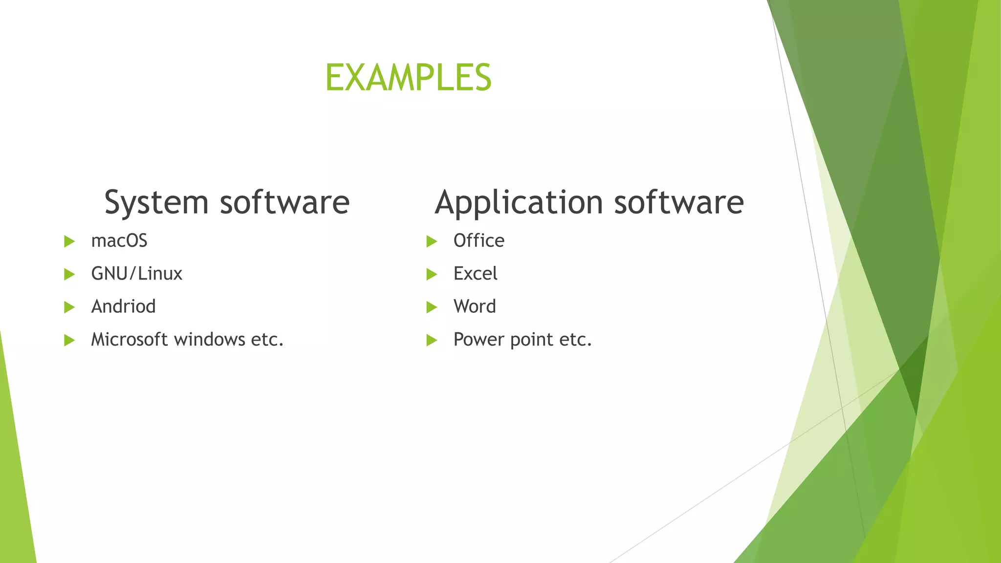 Types of software | PPTX image.
