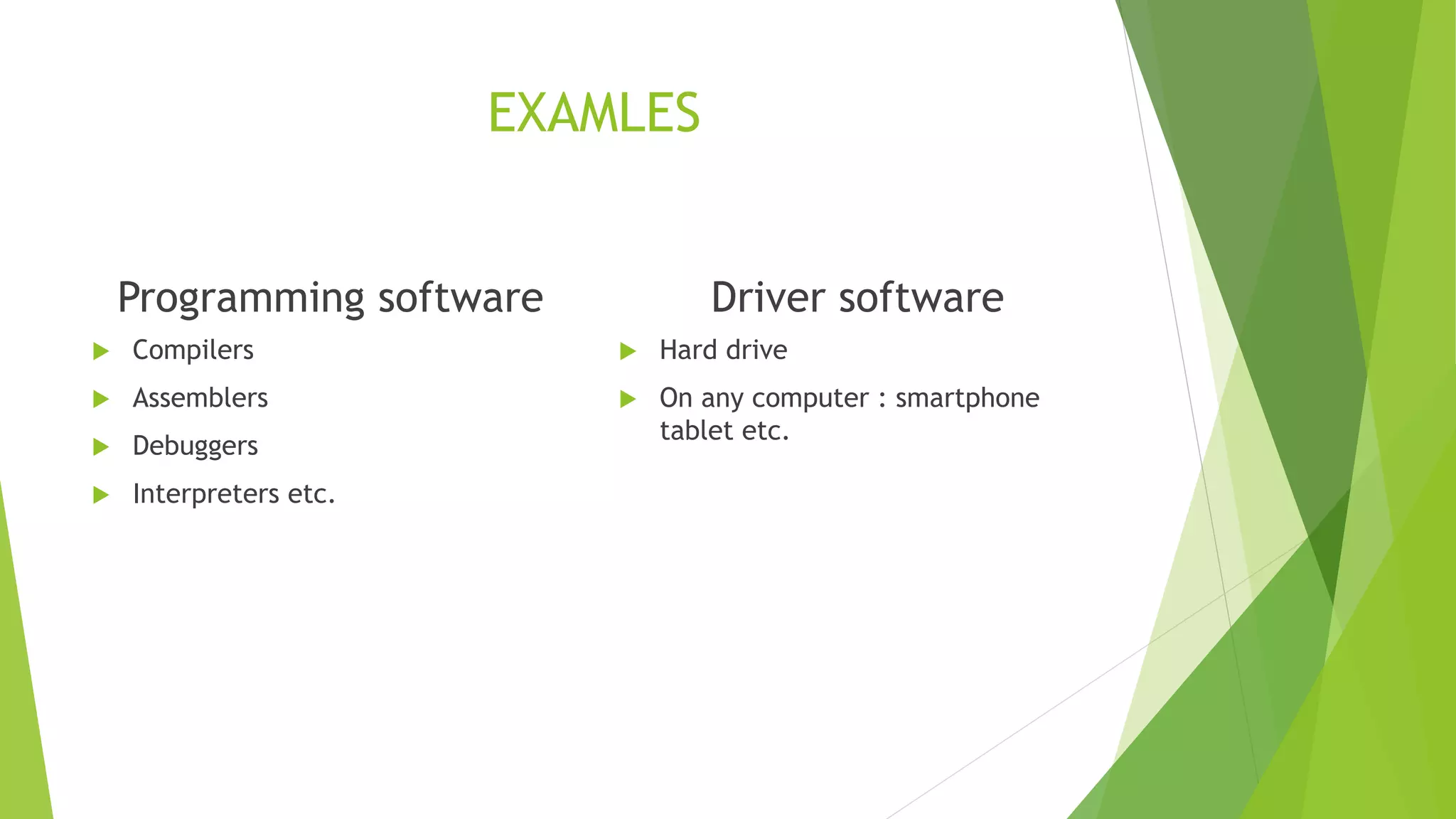 Types of software | PPTX image.
