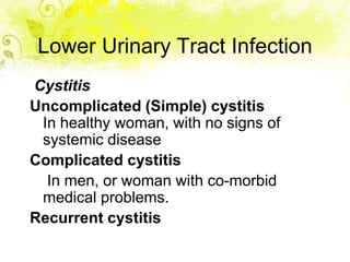 Simple Cystitis S ameer 2015 dysuria | PPTX