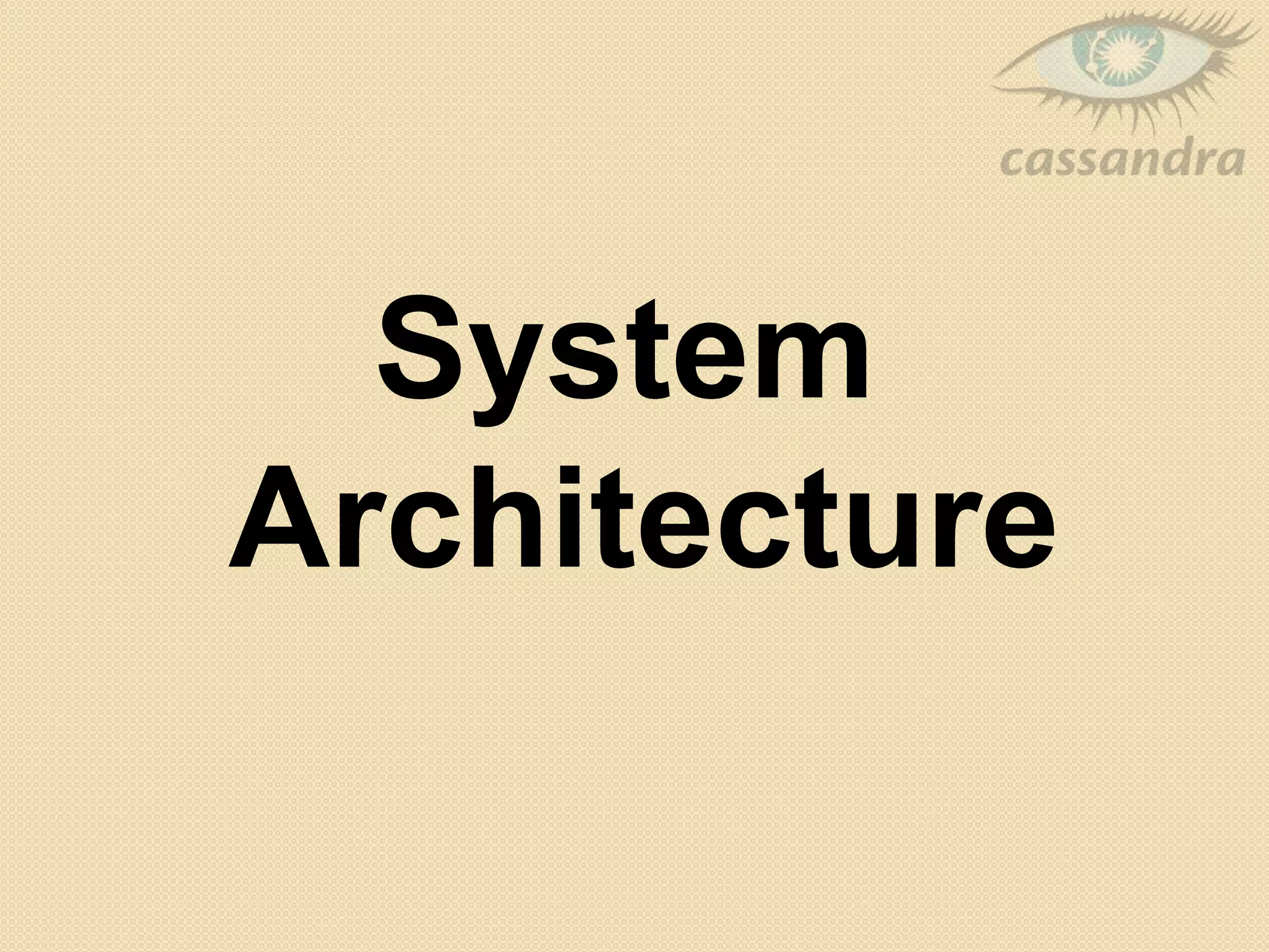 System
Architecture
 