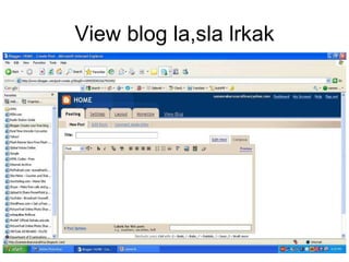 View blog  la,sla lrkak 