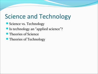 Science Vs Technology Difference Sameer Mitter | Difference between Technology and Information ...