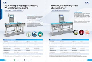 Dynamic Checkweighers and Automatic Weighing Machine Solutions | PDF