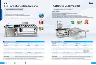 Dynamic Checkweighers and Automatic Weighing Machine Solutions | PDF