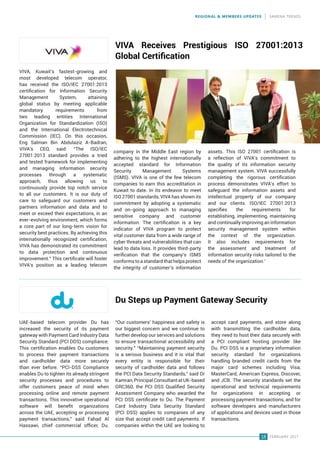 REGIONAL & MEMBERS UPDATES SAMENA TRENDS
19 FEBRUARY 2017
Omantel, the sultanate’s most trusted
telecoms provider, in part...