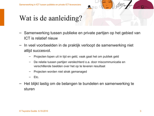 Samenwerking in ict tussen publieke en private ict | PPT
