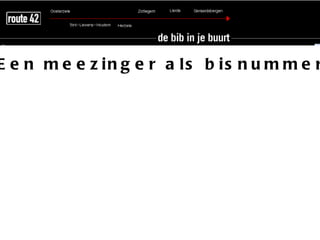 E e n m e e z in g e r a ls b is n u m m e r
 