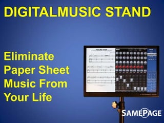 DIGITALMUSIC STAND Eliminate Paper Sheet Music From Your Life 