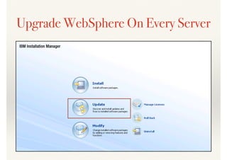 Upgrade WebSphere On Every Server
 