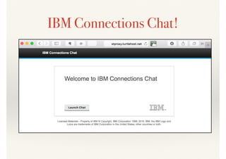IBM Connections Chat!
 