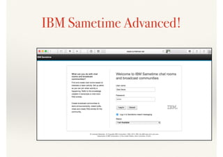IBM Sametime Advanced!
 