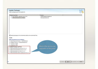 Most of the servers are
upgraded at this point
 