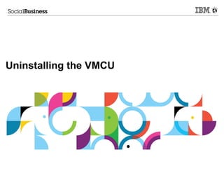 Uninstalling the VMCU
 