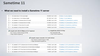 • What we need to install a Sametime 11 server
Sametime 11
 