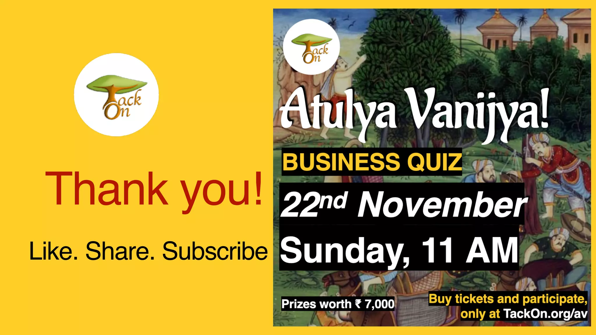 Thank you!
Like. Share. Subscribe
 