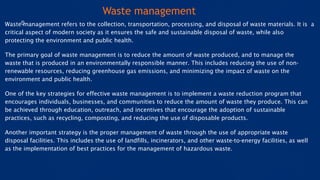 waste management awareness and ideation ppt | PPTX