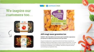 We inspire our
customers too…
 