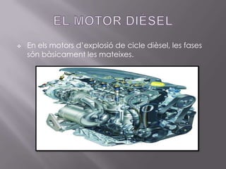Elcarburador: És l’aparell que mescla el carburant i l’aire en la proporció adequada.L’injector: