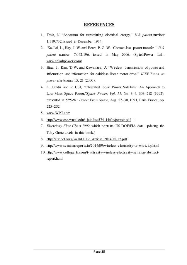 Seminar Report On Witricity Pdf