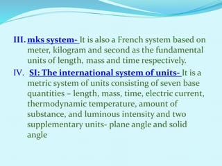 Mks System Physics Project On Physical World, Units and Measurement | PPTX