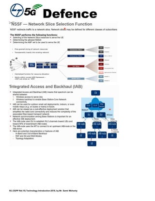 Defence
5G (3GPP Rel.15) Technology Introduction-2018, by Mr. Samir Mohanty
 