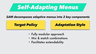 SAM: Self-Adapting Web Menus (IUI 2019) | PDF