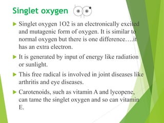 FREE RADICALS & ANTIOXIDANTS | PPTX