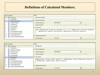 Definitions of Calculated Members.




                                     18
 
