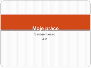 Samuel Lesko
4.A
Moje práce
 