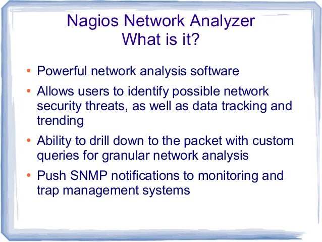 nagios network analyzer