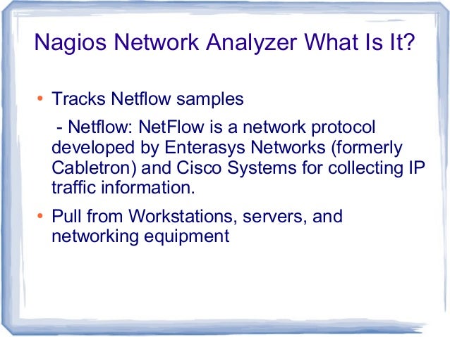 nagios network analyzer