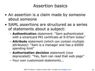 SAML V2.0 Basics - Security Assertion Markup Language | PDF