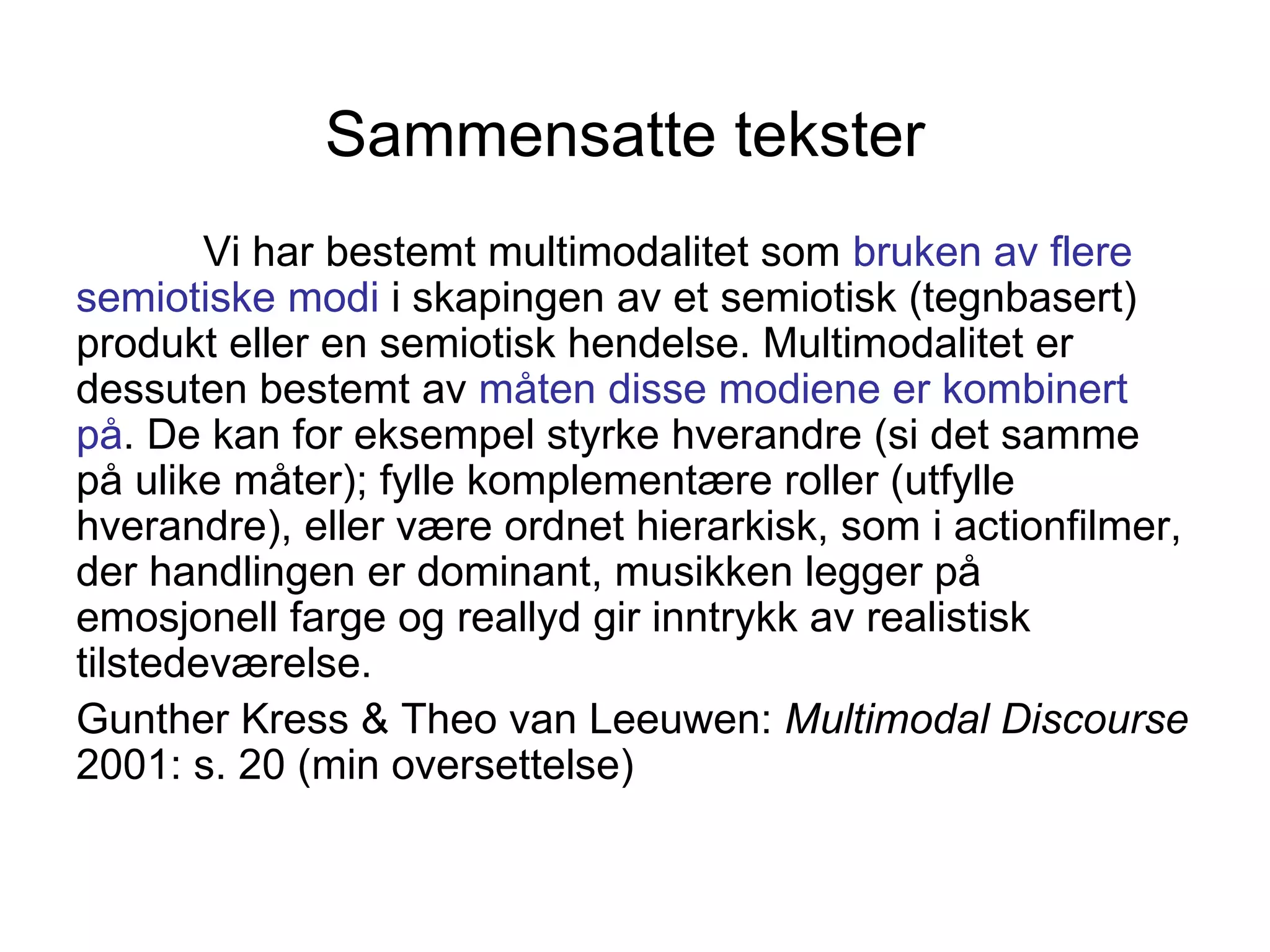 String Samsetningar Sammensatte tekster | PPT