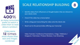 Sam morton   10 Tips to Scale Link Building for your Clients  