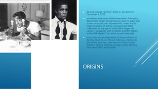 Primarily Davis Sammy davis jr a true force to be reckon with | PPT