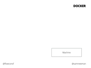 DOCKER 
Machine 
@flowconsf @samnewman 
 
