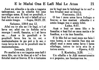 Samoan bible   help from above