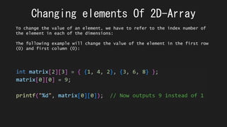 2D-Arrays | PPT
