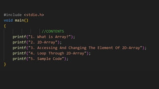 2D-Arrays | PPT