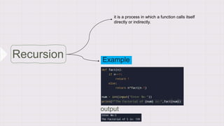 Python Functions | PPTX | Programming Languages | Computing