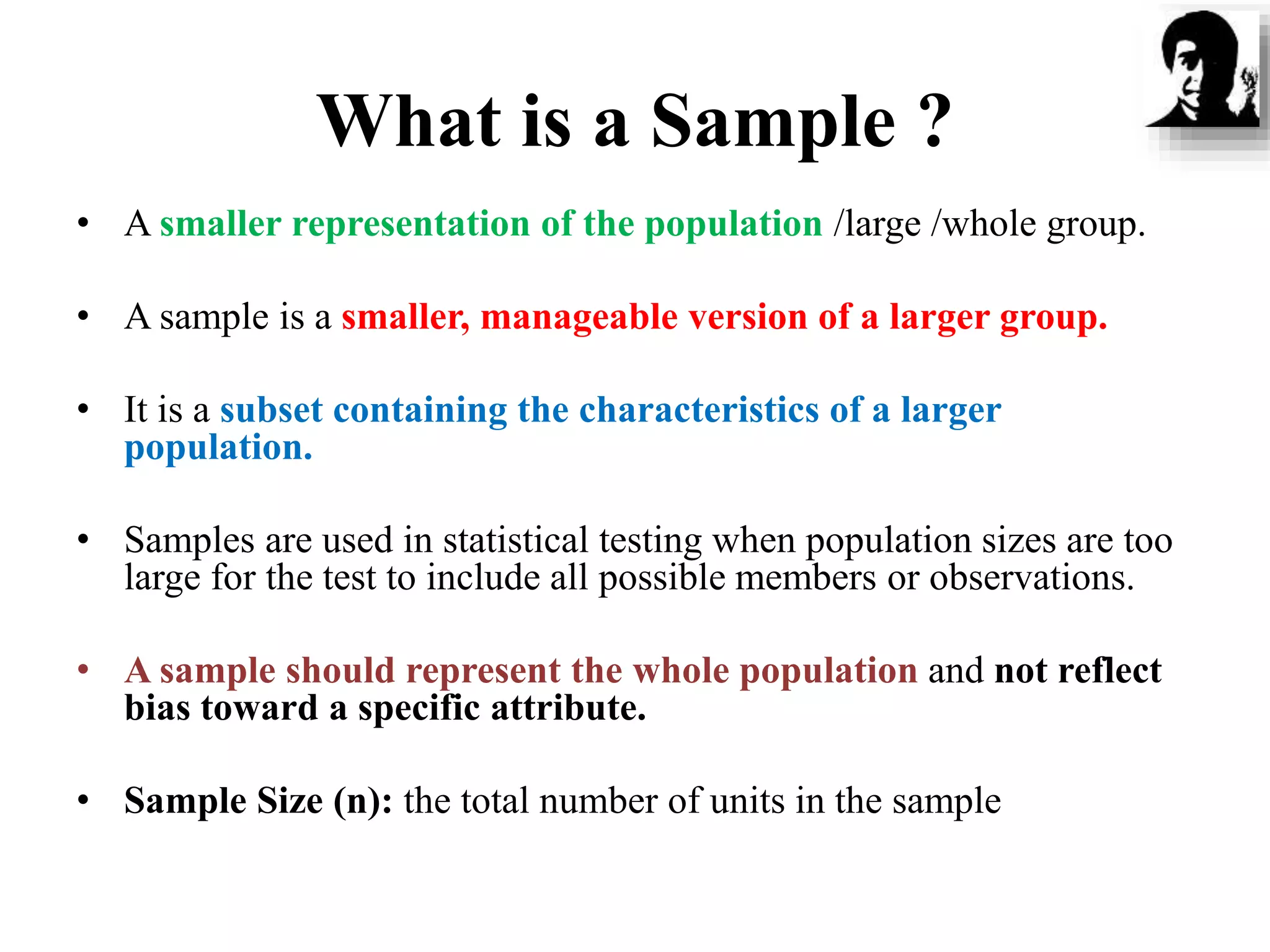 Concept of Sample Universe PPTX