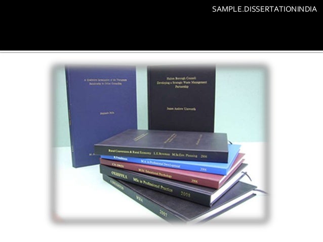 Sample Dissertation India Sample Dissertation India