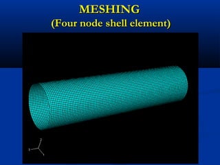 MESHING
(Four node shell element)

 