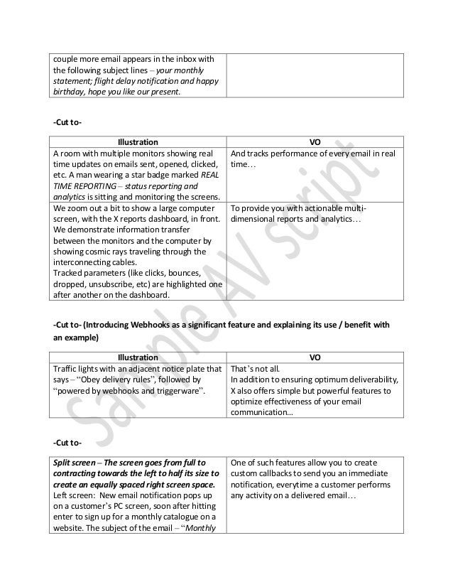 av script sample av script
