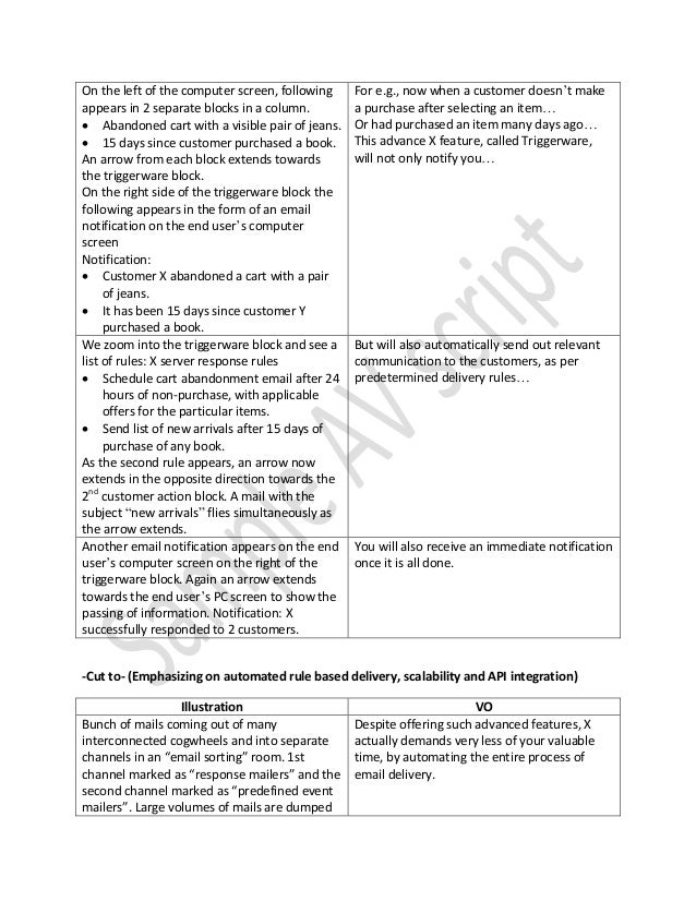 A V Script Template A V Script Template